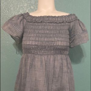 NWT Max studio chambrays blouse